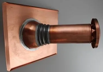 KUPFER Entlüftungsrohr 100 mm mit beweglicher Grundplatte