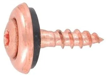 EDELSTAHL verkupfert Spenglerschraube 4,5 x 60 mm TORX 20