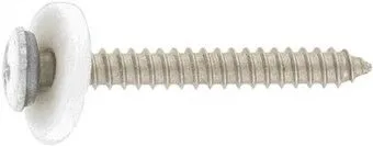 Fensterbankschrauben Edelstahl weiß RAL 9003 3,9 x 19 mm mit Kreuzschlitz