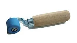 Andrückrolle 28 mm aus PTFE einarmig blau