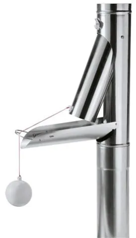 Zink Regenwasserklappe FRANKOMAT 100 mm