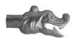 Zink Wasserspeier Drachenkopf 170 / 30 mm