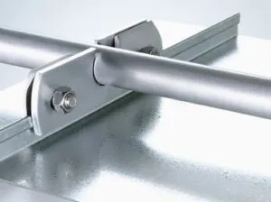 Aluminium Schneefanglasche für Doppelstehfalz