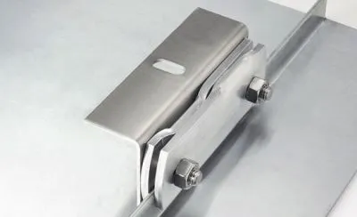 Aluminium Halterung für Solar- und Kollektoranlagen für Doppelstehfalz 150 mm