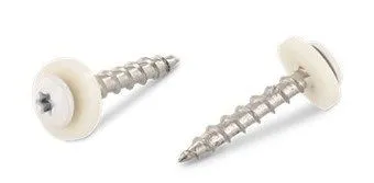 Fensterbankschrauben Edelstahl weiß RAL 9003 3,9 x 19 mm mit TORX 15