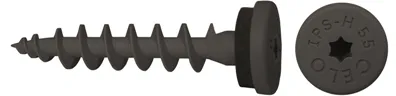 Isolierplattenschraube IPS-H 8 x 55 mm anthrazitgrau RAL 7016