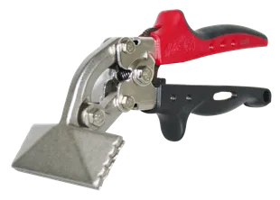 Falzzange gebogen 80 mm hebelübersetzt