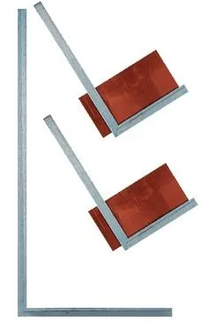Klempner- Anschlagwinkel 1050 x 500 mm