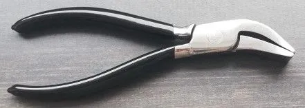 EDELSTAHL Mini-Falzzange 22 mm 45° gebogen