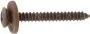 Fensterbankschrauben Edelstahl braun RAL 8017 3,9 x 19 mm mit Kreuzschlitz
