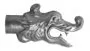 Kupfer Wasserspeier Drachenkopf 300 / 65 mm Kupfer Wasserspeier Drachenkopf 300 / 65 mm