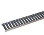 Edelstahl Stegrost 100 mm zu Flachdachrinne