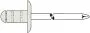 Alu/Edelstahl 3,2 x 8,0 mm Grauweiß RAL 9002