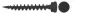 Isolierplattenschraube IPS 8,00 x 80 mm schwarz RAL 9017