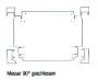 Messersatz 90° geschlossene Ausklinkungen
