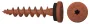 Isolierplattenschraube IPS-H 8 x 55 mm kupferbraun RAL 8004
