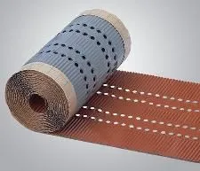 Alu First- und Gratlüftungsrolle rot plissiert 400 mm