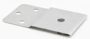 Edelstahl Liegehafte ohne V2A-Stifte Umschlag 30 mm