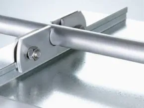 Aluminium Schneefanglasche für Doppelstehfalz