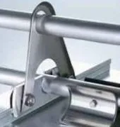 Edelstahl Doppelrohr-Aufstockelement dreieckform