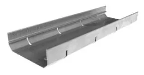 Edelstahl Flachdachrinne 100 mm / 40 mm