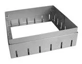 Edelstahl Kiesrahmen eckig 210 x 210 mm höhenverstellbar