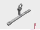 Edelstahl FALZ IV Seil-Zwischenhalter