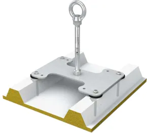 Edelstahl-Anschlagpunkt für Sandwichpaneele ABS-Lock X-SW 400 mm
