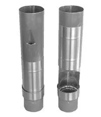 Kupfer Laubfangvorrichtung 87 mm mit Edelstahllaubsieb