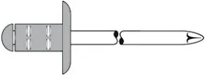 Alu/Edelstahl 4,0 x 10,0 mm Weißaluminium RAL 9006