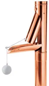 Kupfer Regenwasserklappe FRANKOMAT 100 mm
