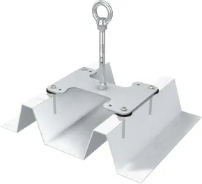 Edelstahl- Anschlagpunkt für Metalltrapezblech X- Trapez 600 mm für Seilsicherungssystem