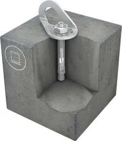 Edelstahl Verankerungspunkt für Beton ABS-Lock V-B zum Einschlagen