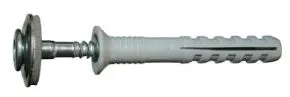 Edelstahl Spenglerschraube 6,0 x 50 mm Kreuzschlitz mit vormontiertem Nylondübel
