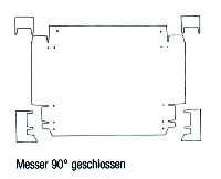 Messersatz 90° geschlossene Ausklinkungen