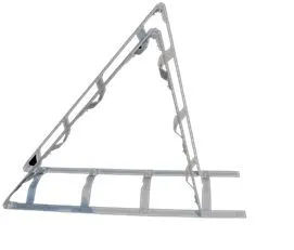 Alu Dachleiter klappbar 1,36 - 4,00 mm mit EPDM-Profil in der Auftrittfläche