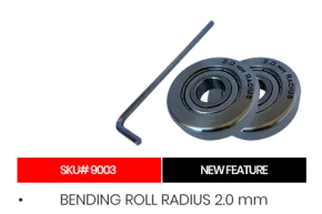 Biegerolle radius 2,00 m zu XL