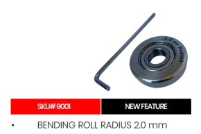 Biegerolle r= 2,00 m zu Modelle S + L